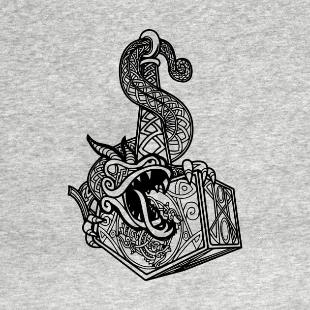 norse Mjolnir dragon by tyrannosauross